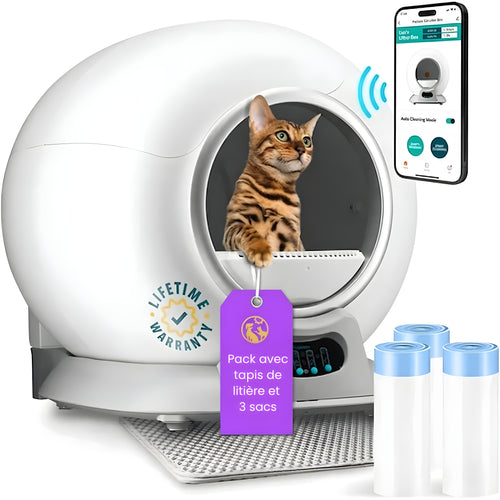 Bac à Litière Autonettoyant Automatique